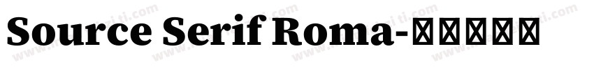 Source Serif Roma字体转换